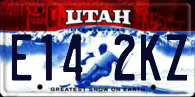UT license plate E142KZ
