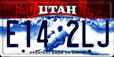 UT license plate E142LJ