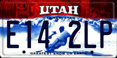 UT license plate E142LP