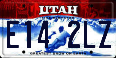 UT license plate E142LZ