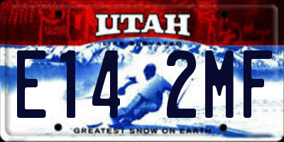 UT license plate E142MF