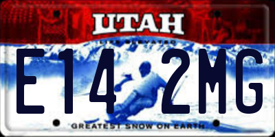 UT license plate E142MG