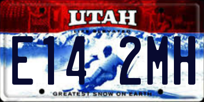 UT license plate E142MH