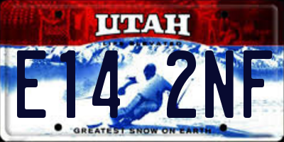 UT license plate E142NF