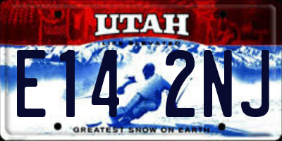 UT license plate E142NJ