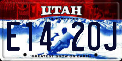 UT license plate E142OJ