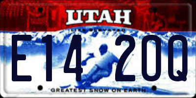 UT license plate E142OQ