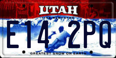 UT license plate E142PQ