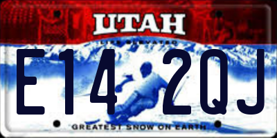 UT license plate E142QJ