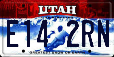 UT license plate E142RN