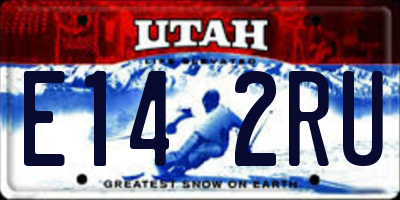 UT license plate E142RU
