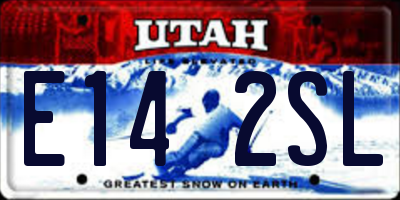 UT license plate E142SL
