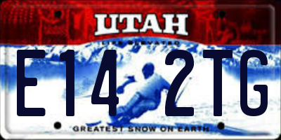 UT license plate E142TG