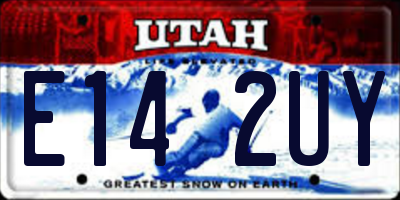 UT license plate E142UY