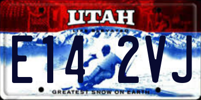 UT license plate E142VJ