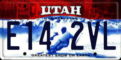 UT license plate E142VL
