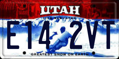 UT license plate E142VT