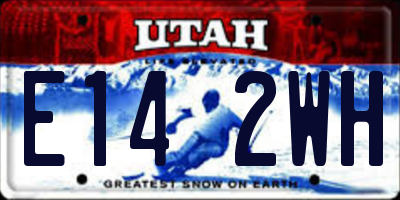 UT license plate E142WH