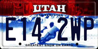 UT license plate E142WP