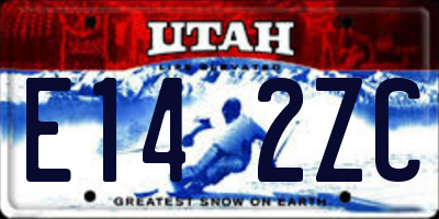 UT license plate E142ZC