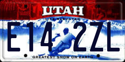 UT license plate E142ZL
