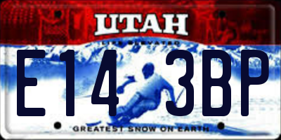 UT license plate E143BP