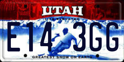 UT license plate E143GG