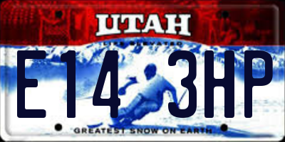 UT license plate E143HP
