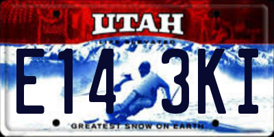 UT license plate E143KI