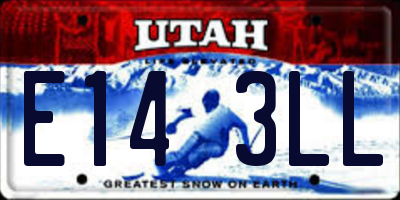UT license plate E143LL