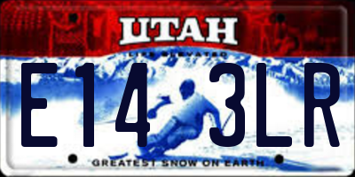UT license plate E143LR