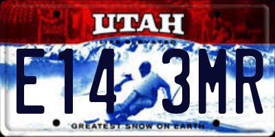 UT license plate E143MR