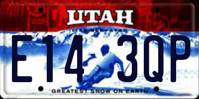 UT license plate E143QP