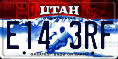 UT license plate E143RF