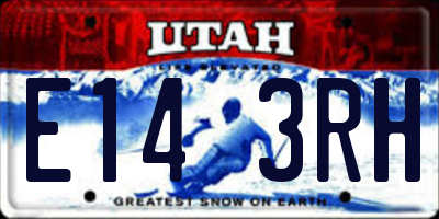 UT license plate E143RH