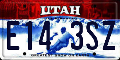 UT license plate E143SZ