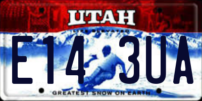 UT license plate E143UA