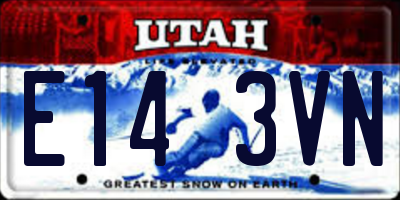 UT license plate E143VN