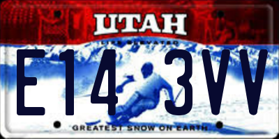 UT license plate E143VV