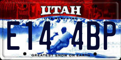 UT license plate E144BP