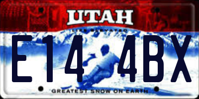 UT license plate E144BX