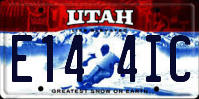 UT license plate E144IC