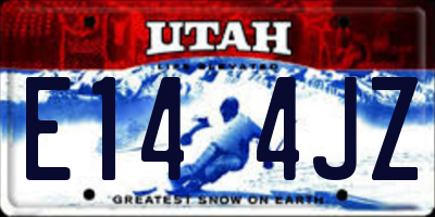 UT license plate E144JZ