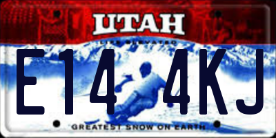 UT license plate E144KJ