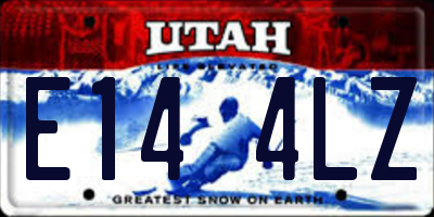 UT license plate E144LZ