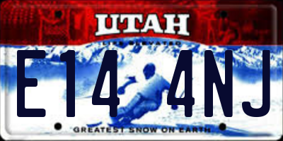 UT license plate E144NJ
