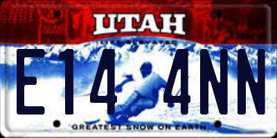 UT license plate E144NN