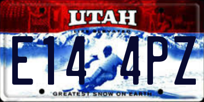 UT license plate E144PZ