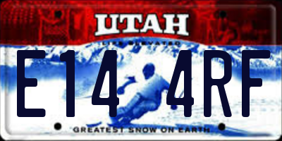 UT license plate E144RF