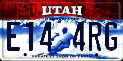 UT license plate E144RG